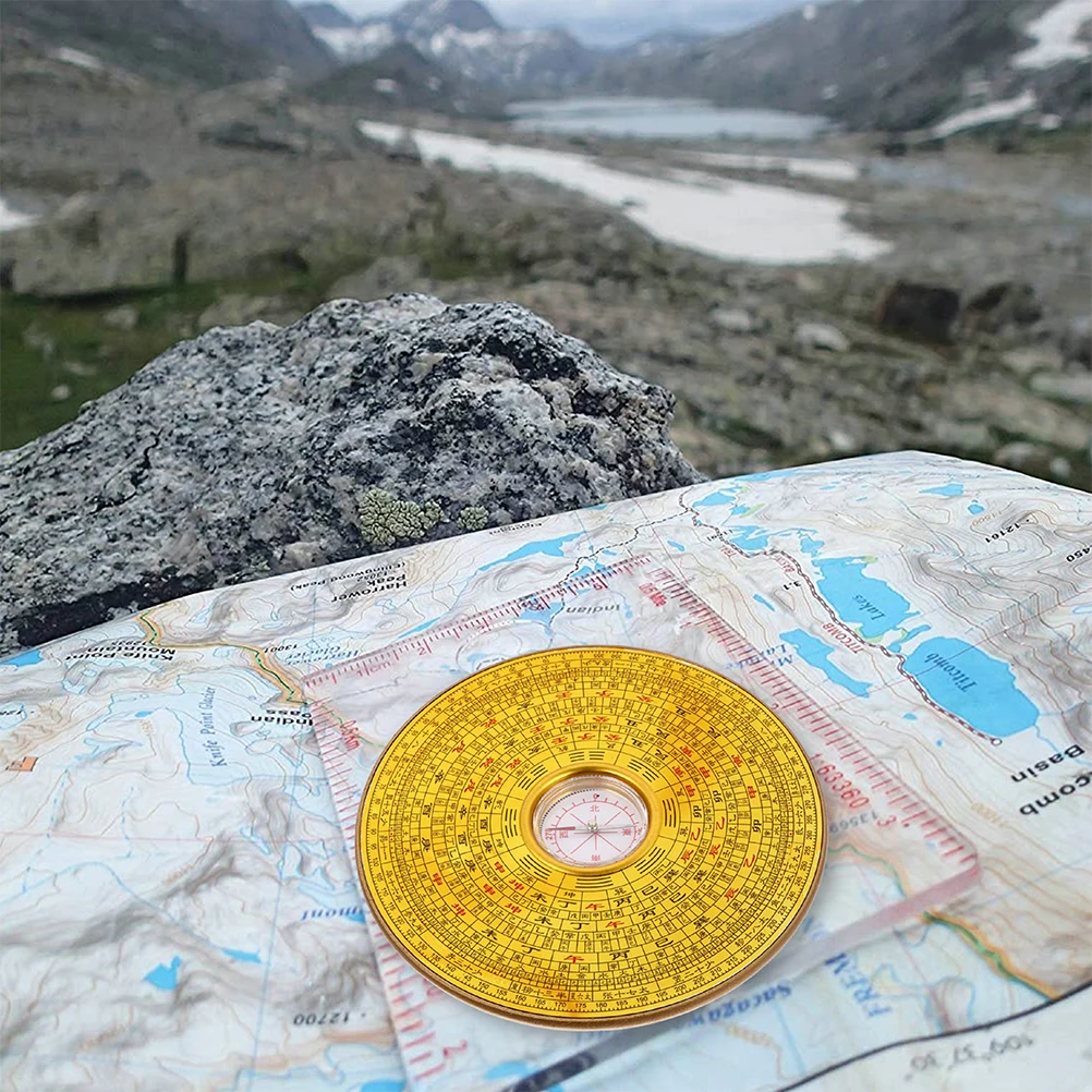 

2 Pcs Camping Geological Compass Travel Educational Imitation Copper Outdoors Tiny