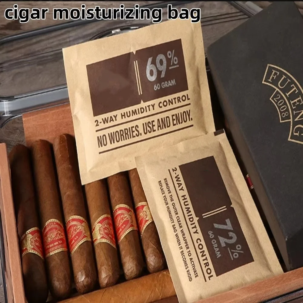 Independently Packaged Cigar Moisturizing Bag Professional Humidity Pack 69% 72% Tobacco 8g 2 Way Humidity Moisturizing Bag