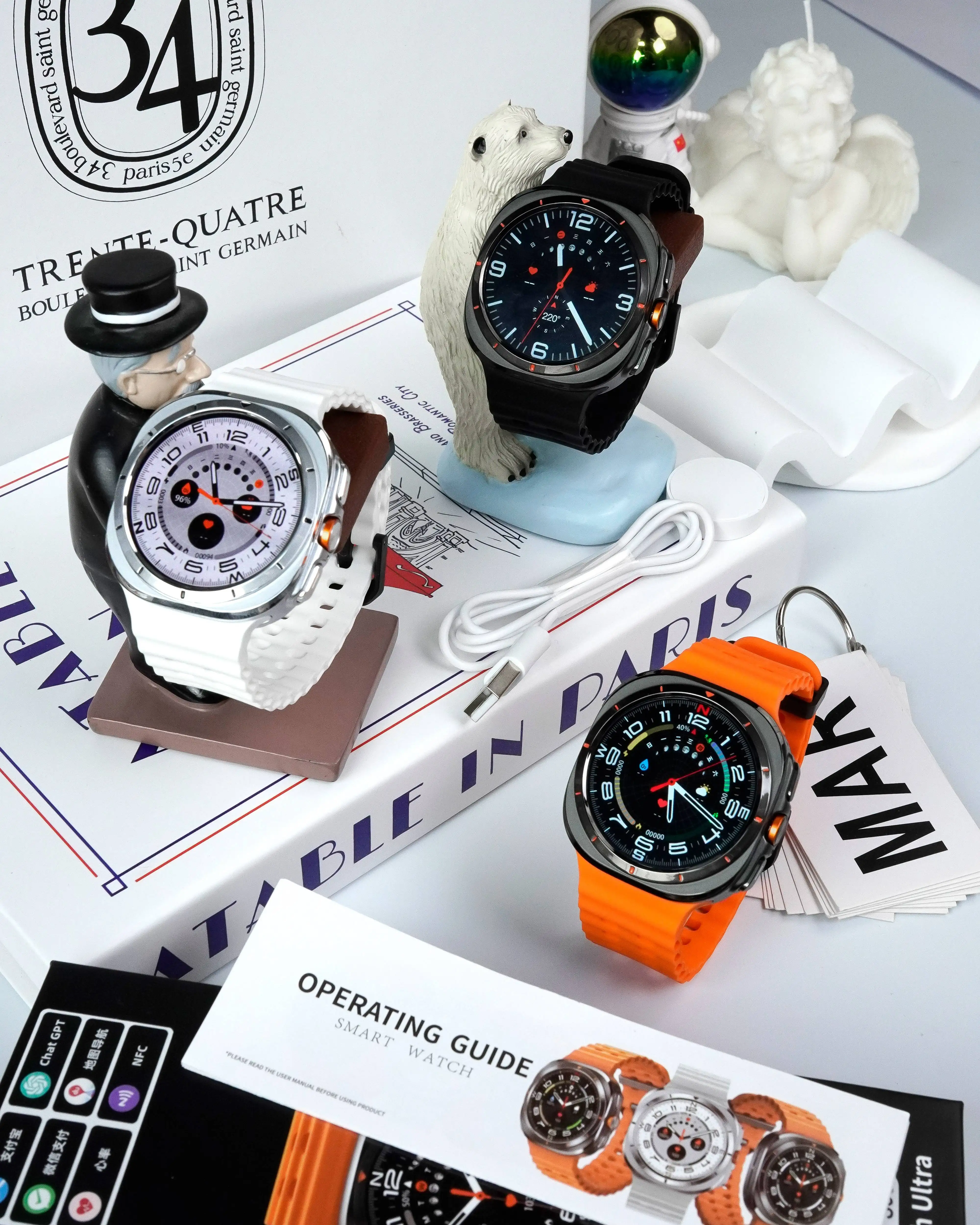 Reloj inteligente W8 Health Sport Monitor de sueño relojes inteligentes personalizados gran oferta Control de voz NFC Compatible con HW8 Smart Watch8