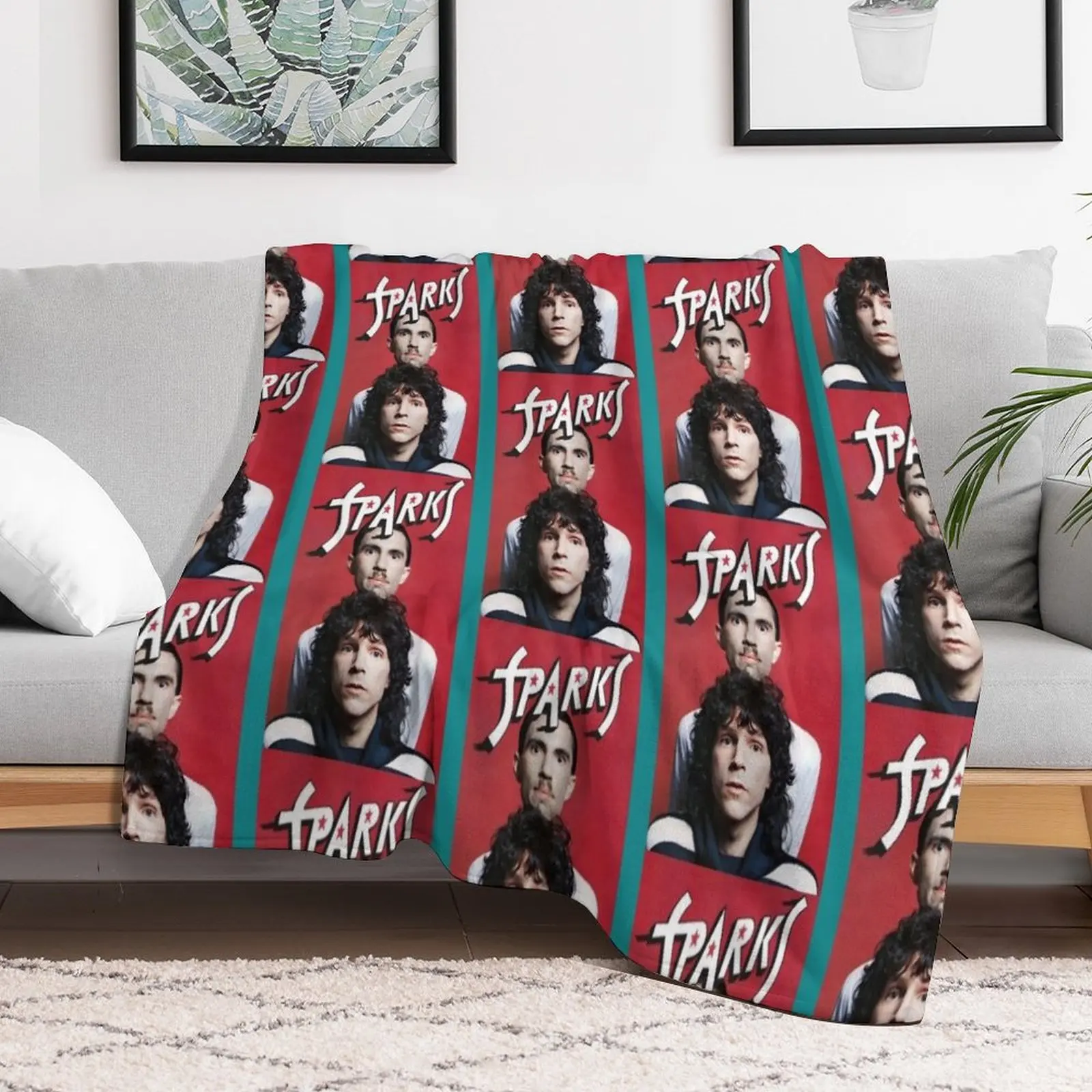 Retro Sparks Band Heaven Tribute Sticker Throw Blanket Polar Decorative Throw Blankets