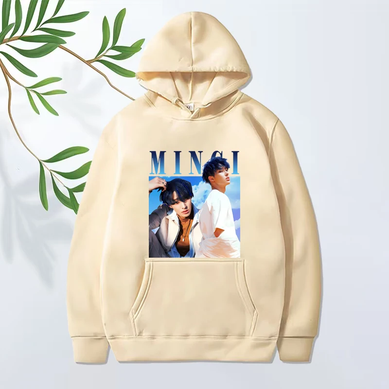 Mingi Ateez classic fashion graphic hoodie 2025 men women vintage cool Long sleeve Sweatshirt with print oversized hoodie unisex