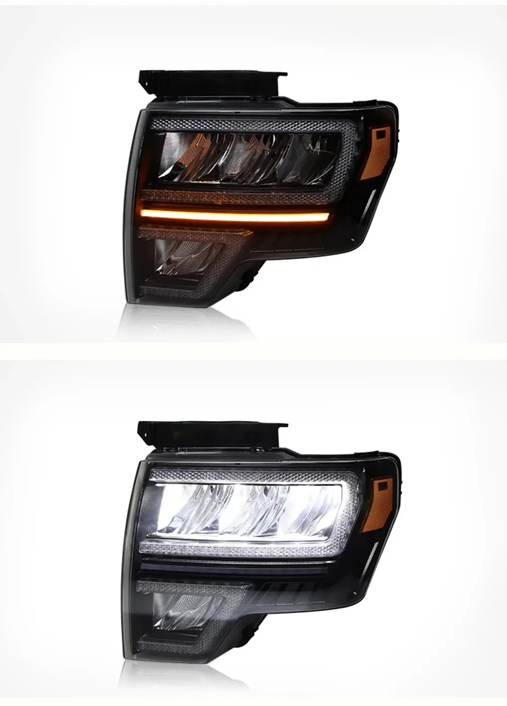 

Headlight assembly for ford F150 Raptor 08-14 LED daytime running light low high beam car accessories