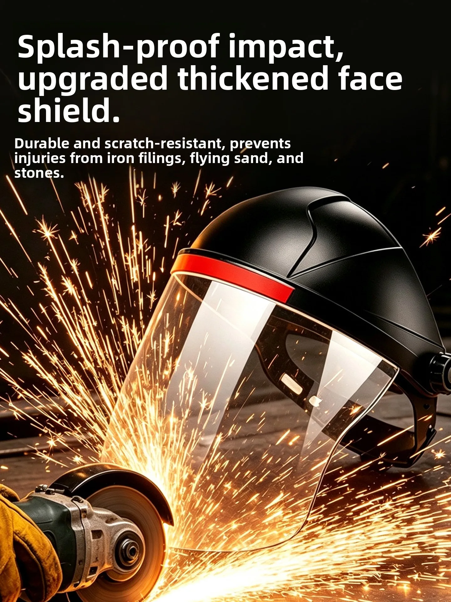 Industrial Angle Grinder Safety Goggles Full Face Protection for Spraying Pesticides Dustproof Guard with Glasses Slot
