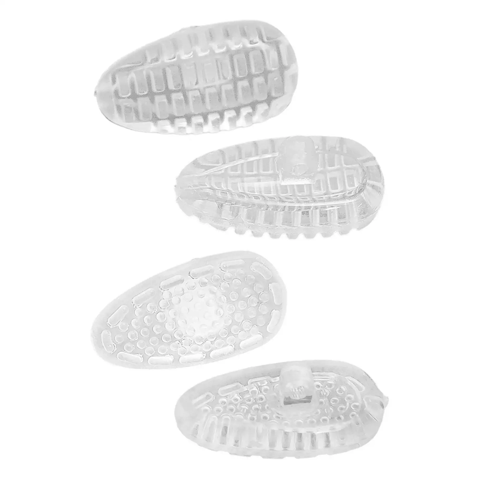 20x Eyeglass Nose Pads Silicone Cushions Replacement Kit Transparent Anti Slip Nose Pieces Eyewear Accessories Repair Kit