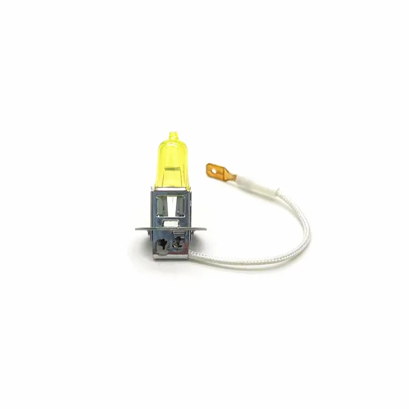 2 Pcs H3 12V 55W Yellow Lights 3000k Car Headlight Auto Fog Lamps Halogen Bulbs