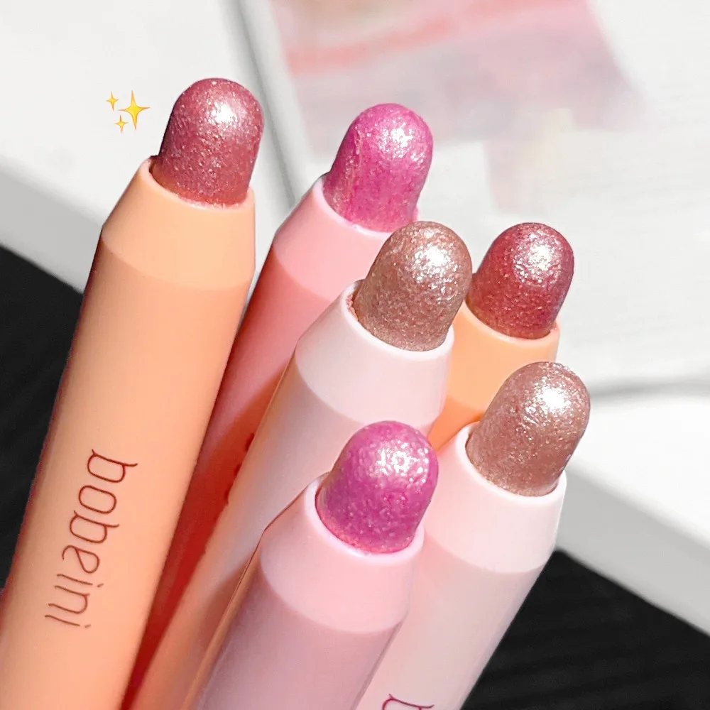 Matita per ombretto perlato, duratura, impermeabile, glitter, opaca, ombretto, luccicante, baco da seta, penna per occhi ad alta pigmentazione