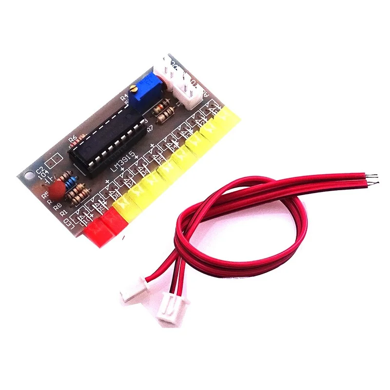 1Pcs LM3915 10 segment Audio Level Indicator LED Module Kit Parts Fun DIY  Electronic Production Suite Trousse DC 9V - 12V