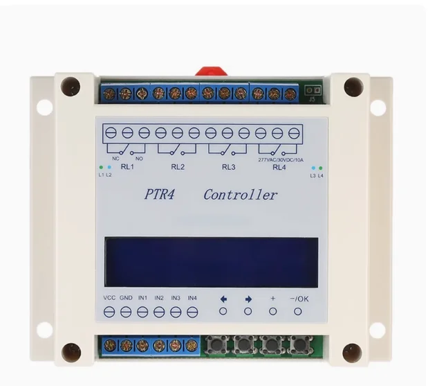 

Programmable Time Relay 99 Step Multi Channel Timing Trigger Solenoid Valve Linkage Control PTR4