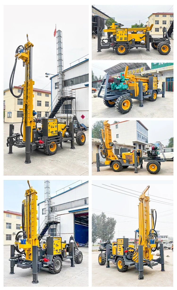 Fast Drilling Water Well Drilling Rig Crawler With Mud Pump Customized Cooling System For High Temperature Area