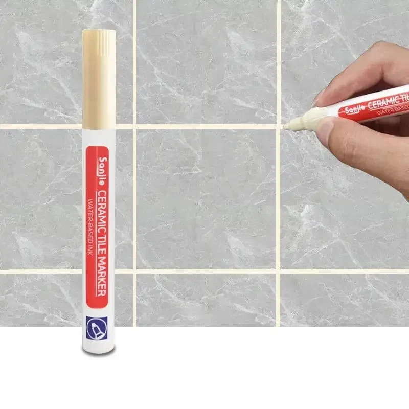 1/3 Stuks Waterdichte Witte Marker Pen Muur Naad Reparatie Tegels Grout Markers Pennen Vloer Badkamer Decontaminatie Kwast Gereedschap