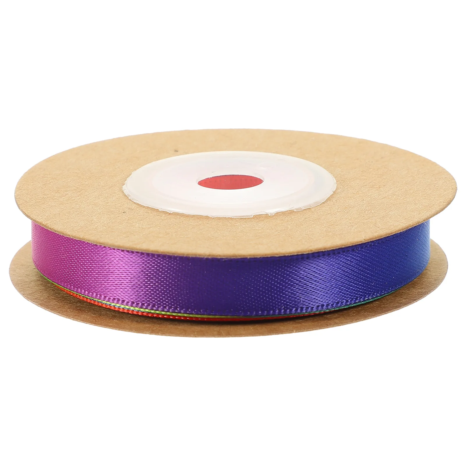 

1 Roll Rainbow Decorative Diy Gift Wrapping Banquet Polyester Gift Packing Craft Ribbon Colorful Wrapping Ribbon