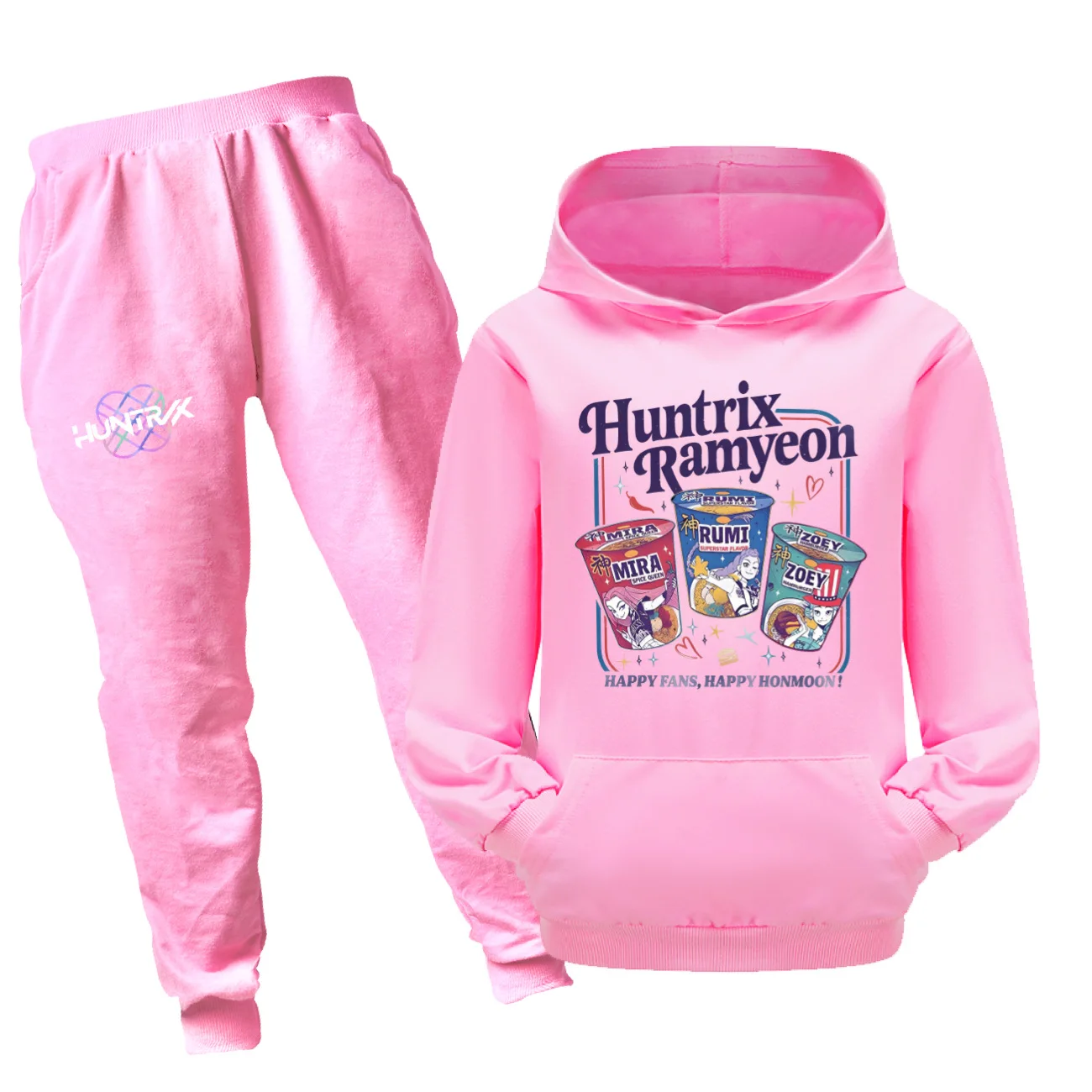 

New Kpop Demon Hunters Clothes Kids Hoody Sweatshirts Pants 2Pcs Set Children Clothing Sets Toddler Girls Outfits Boys Sportsuit