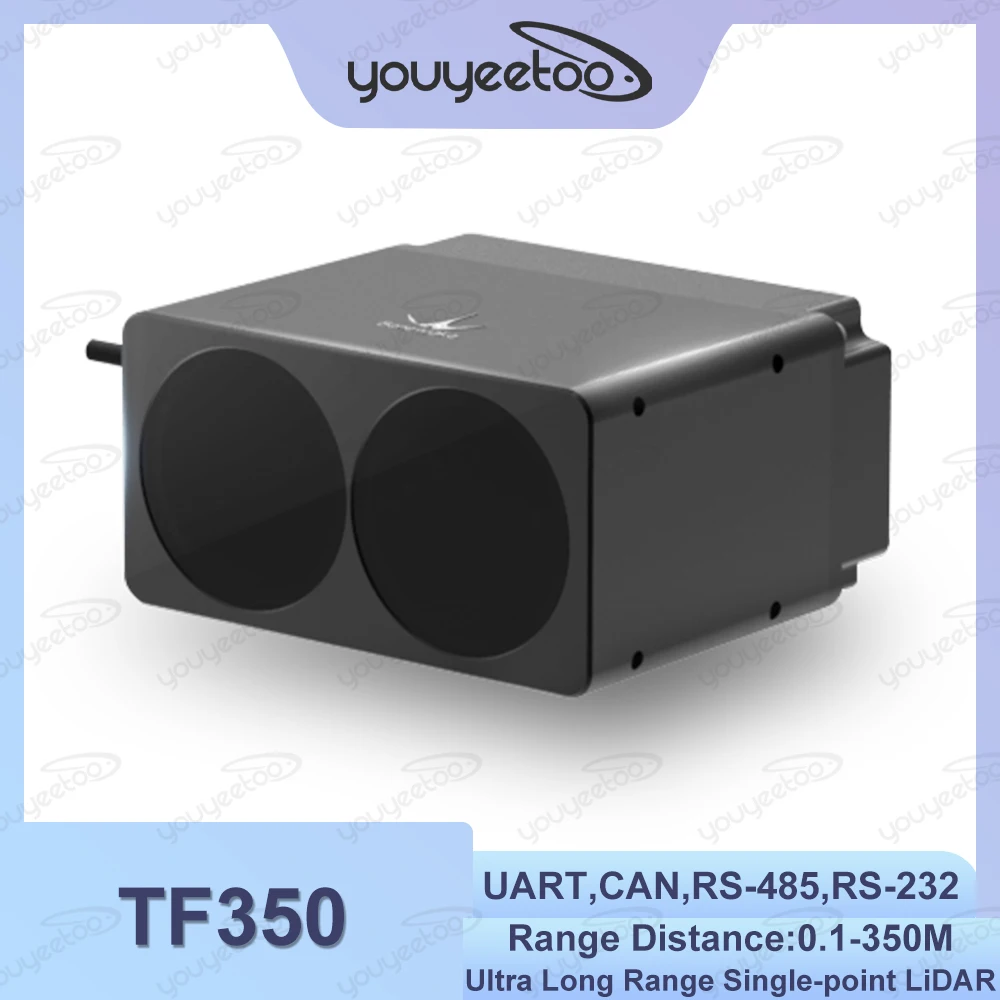 

Benewake TF350 Ultra Long Range Single-point LiDAR Maximum Range 350 Meters IP67 Protection UART/CAN/RS-485/RS-232 Communication