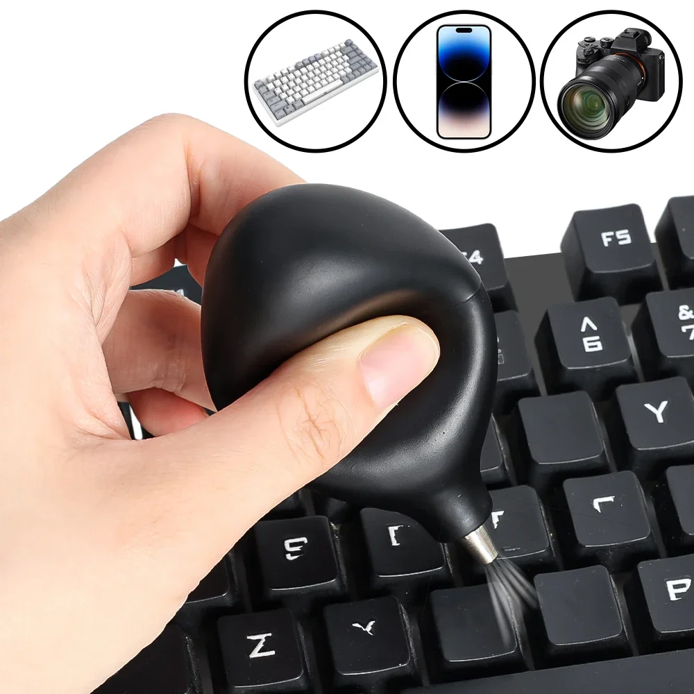 Soplador de aire de bola profesional, limpiadores de teclado, herramienta de limpieza de lentes de cámara con goma, eliminador de polvo para Iphone,