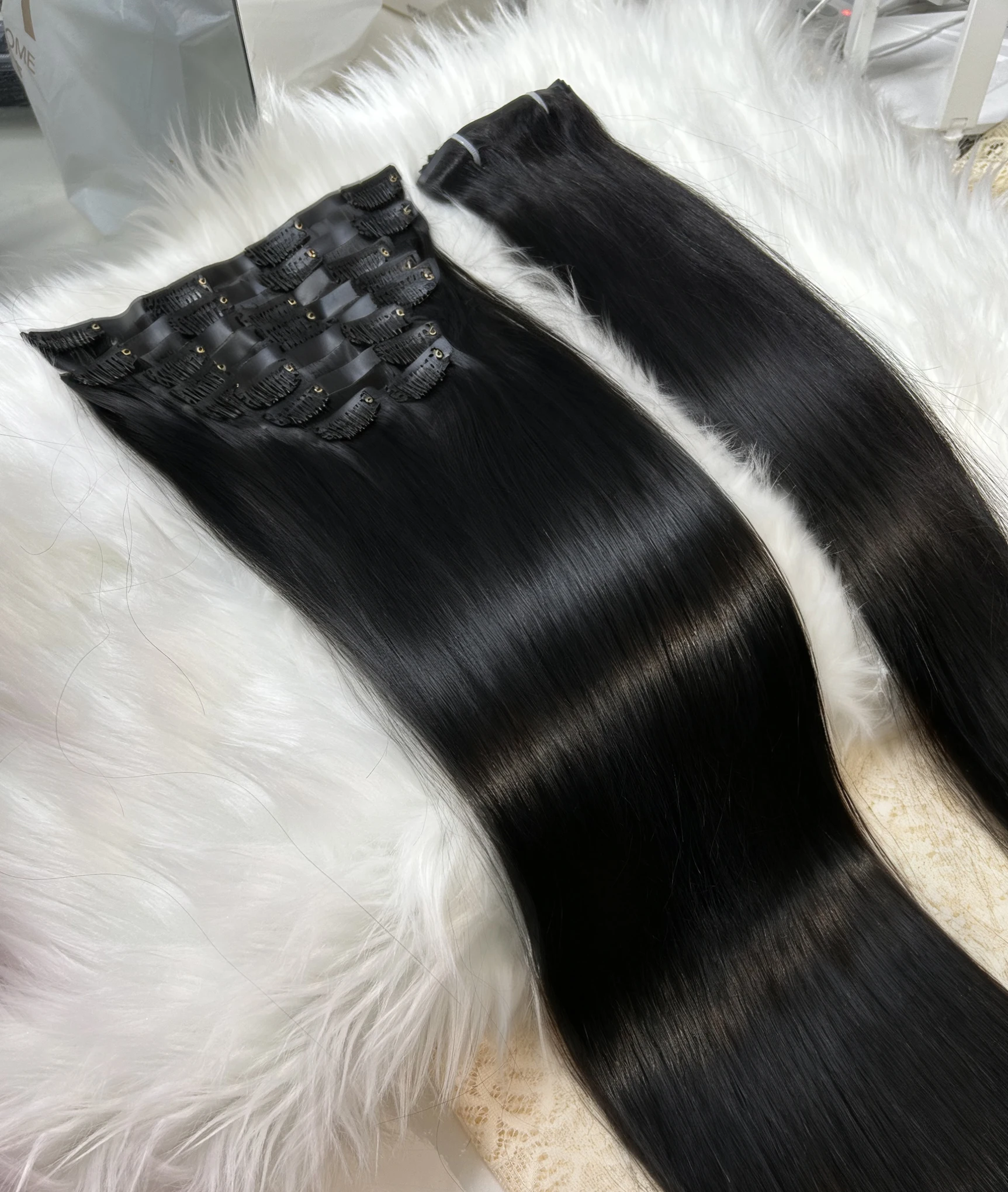 

Невидимые заколки для утка из искусственной кожи, человеческие волосы, 100% бразильские прямые заколки, натуральные невидимые бесшовные заколки, человеческие волосы