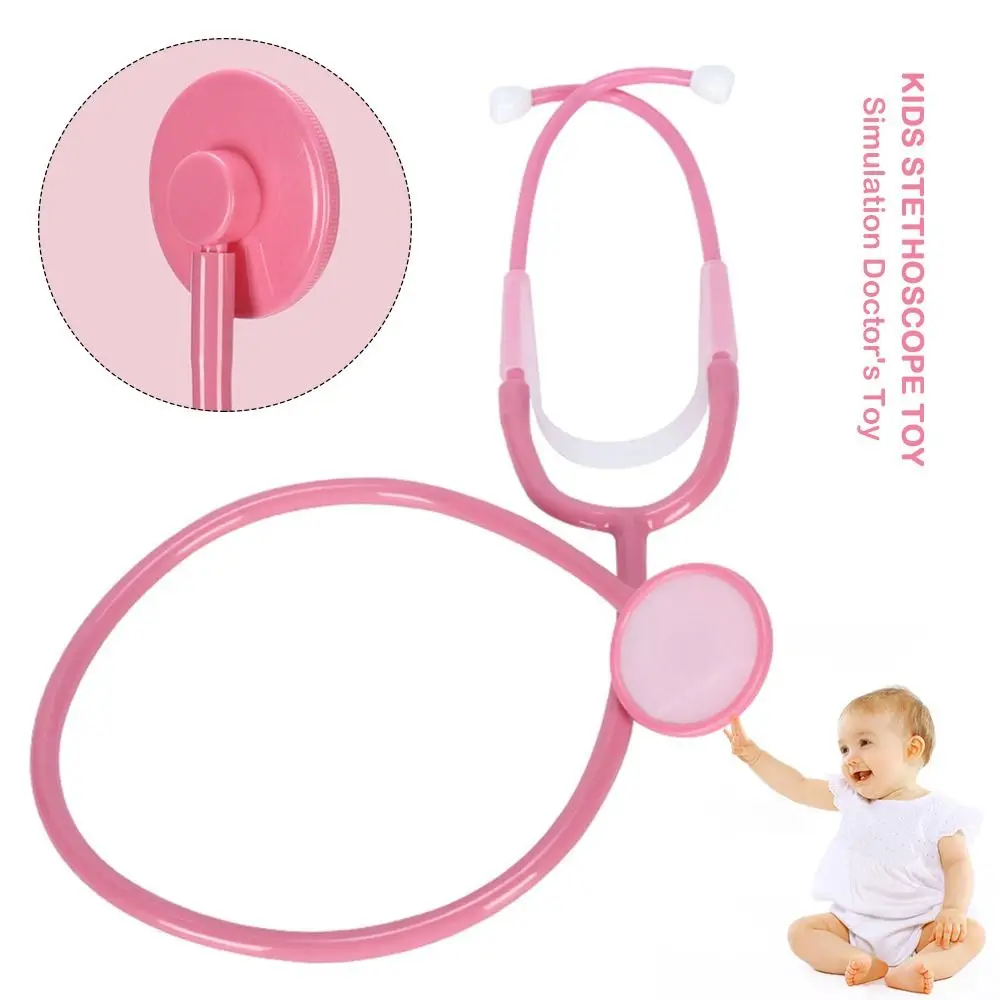 Estetoscopio multicolor para niños, juguete familiar, juegos para padres e hijos, accesorios de estetoscopio de plástico DIY, juguete médico de plástico de imitación para niños
