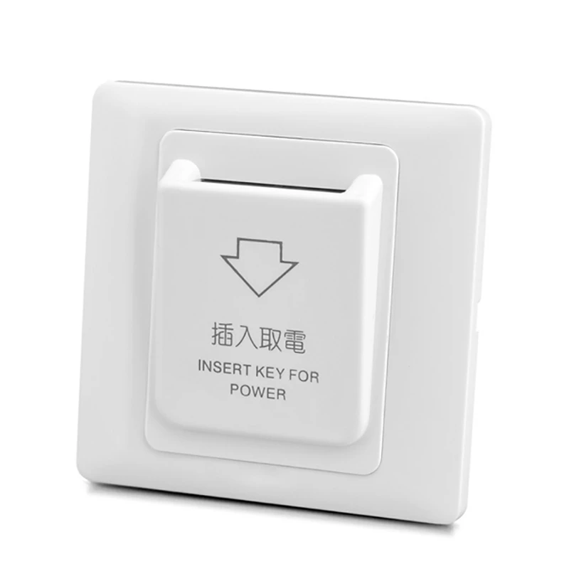 Hot 2X High Grade Hotel Magnetic Card Switch Energy Saving Switch Insert Key For Power With 6 Card