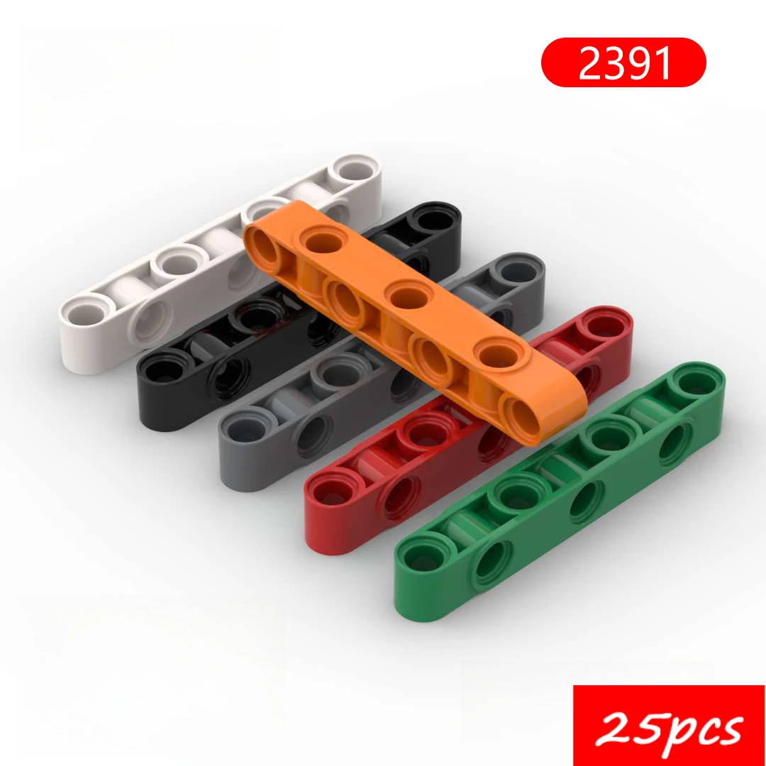 

25pcs 2391 1x7 Holes Steering Axle Beam - MOC Building Blocks Parts Compatible with Major Brands for Car Truck Model