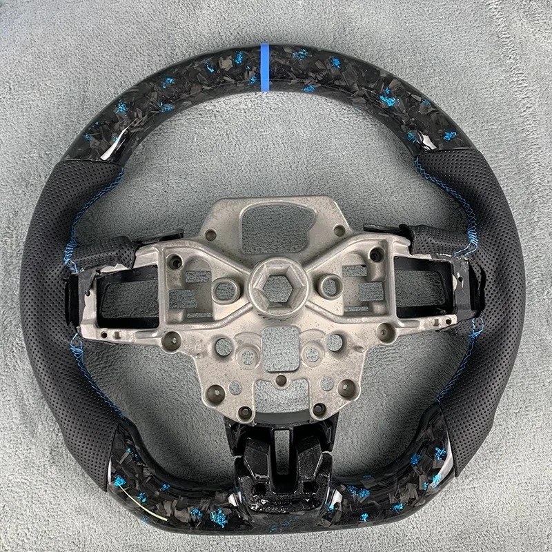 Forged Carbon Fiber Steering Wheel For  Mustang 2014 To 2017