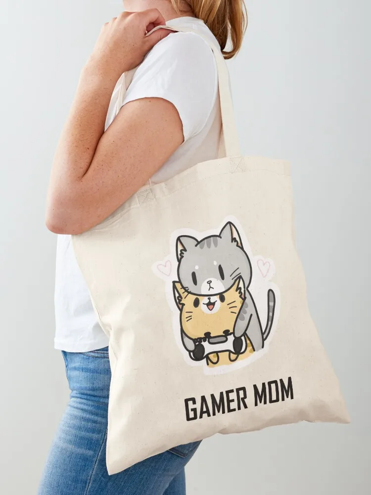 Cat Gamer Mom Tote Bag Big bag Big bag women shopping