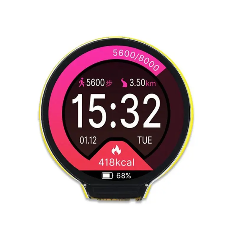 A14M -C3 Development Board 1.28 Inch Round LCD Display Screen with Wifi Bluetooth Module No Touch Panel