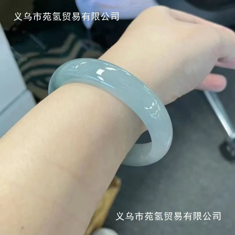 

Браслет из нефрита «Плавающий цветок» из Мьянмы, старинный, для женщин, цвет «масляный зеленый», увлажняющий, благородный, нефритовый браслет, подарок