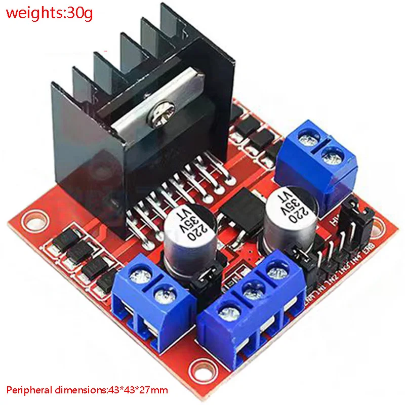 L298N Motor Driver Board Module DC Stepper Motor Motor Smart Car Robot Accessories