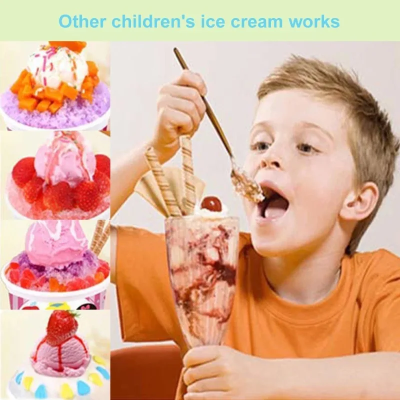 Electric Ice Cream Machine Household Fully Automatic Fruit Ice Cream Maker Frozen Fruit Easy To Clean Ice Cream Tool