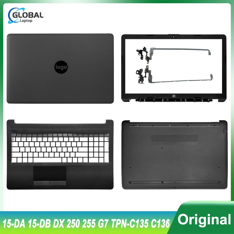 

NEW Laptop Case for HP 15-DA 15-DB 15-DX 250 255 G7 TPN-C135 TPN-C136 LCD Back Cover Front Bezel LCD Hinges Palmrest Bottom Case