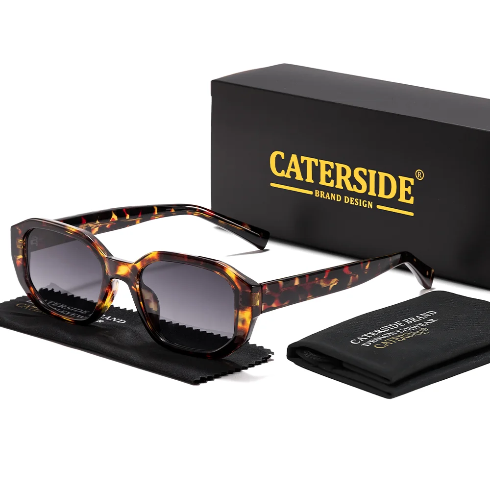 CATERSIDE موضة جديدة للجنسين النظارات الشمسية إطار مربع تصميم المرأة في الهواء الطلق السفر الشاطئ مهرجان الهدايا المثالية نظارات UV400