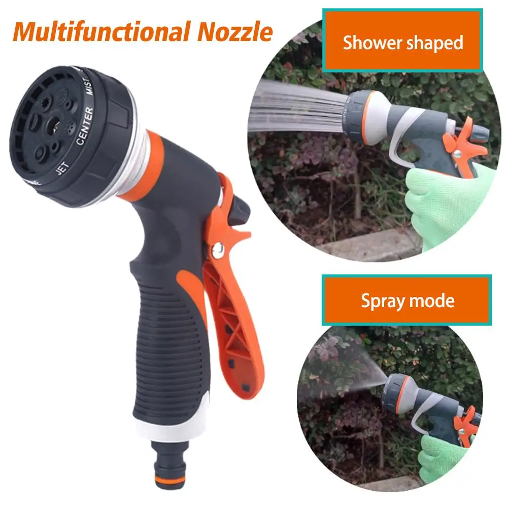 

Spray Lawn Watering Multi-Function Car Wash High Pressure Sprinkle Hand-Held Nozzle Hose Garden Tools J6N9