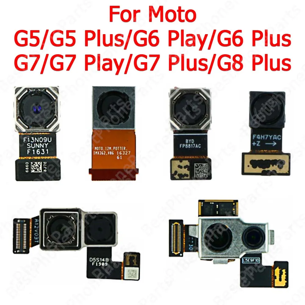 Selfie Backside Camera For Motorola Moto G5 G6 Play G7 G8 Plus Front Rear Back Big Facing Camera Module Spare Parts