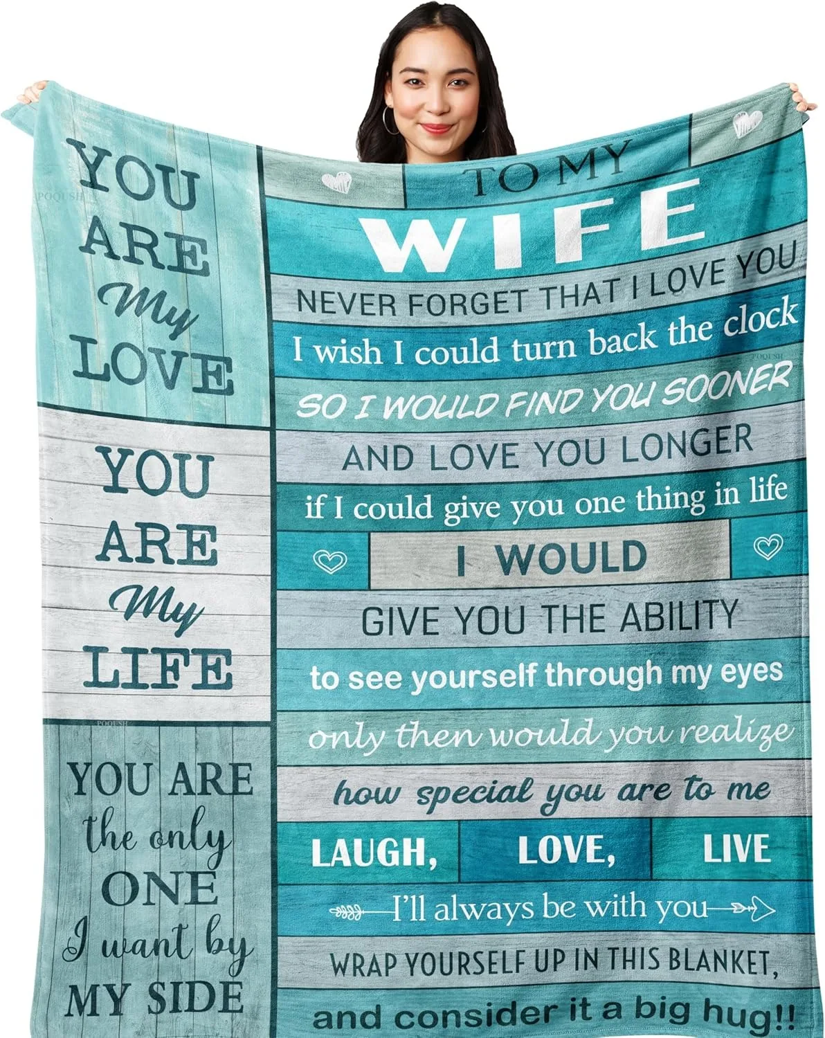 

Blanket To my Wife Gifts from Husband for Gift Throw Thin Blanket Sweet Blanket Gift for Mom Festival Day Birthday Anniversary