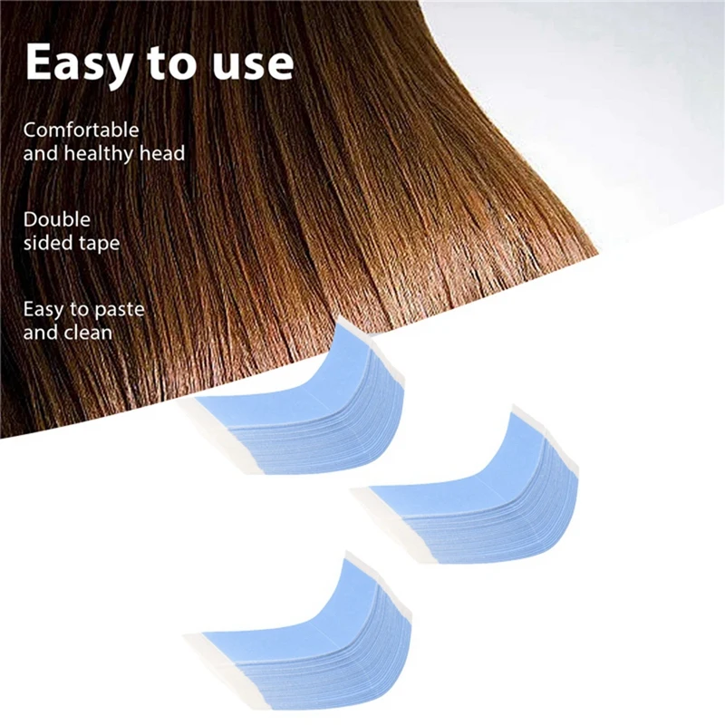 108Pc/Lot Strong Fixed Double-Sided Tape Wig Hair System Tape Waterproof for Adhesive Tape Extended Toupee Lace Wig Film