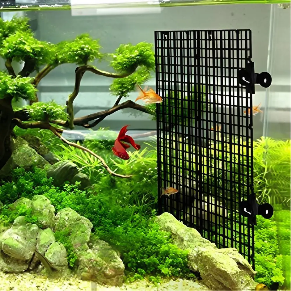 14/28 Stück Aquarium-Kunststoff-Gitterteiler mit starken Saugnäpfen, Aquarium-Trennwand für Zucht und Isolierung von Kampffischen YMY – Detail 4