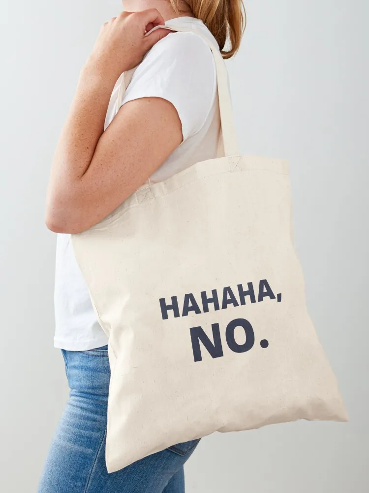 

Hahaha no Tote Bag canvas shopping bag hand bag university shopper shopping bags foldable