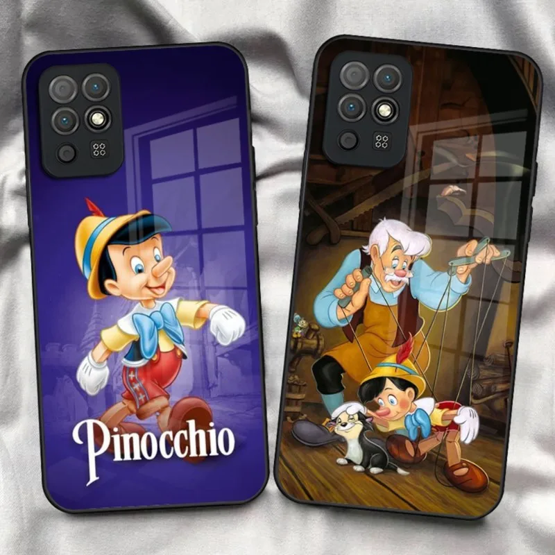 Pinocchio Phone Case For Huawei P50 P40 P30 P20 P10 P9 Pro P Smart Z Plus 2019 2021 Toughened Glass