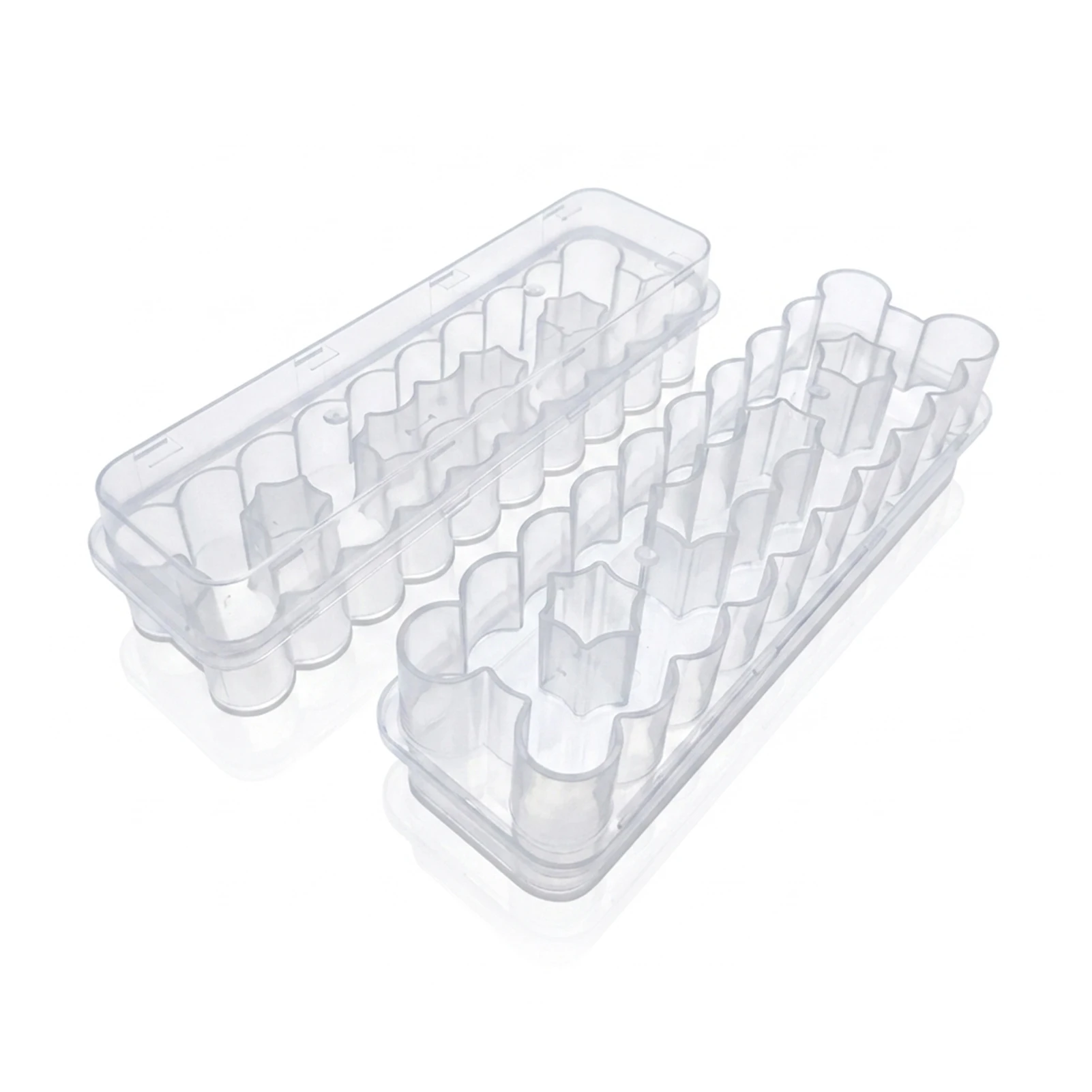 Vial Organizer Dust-Proof Storage Box for Lab Clinic Pet Vaccine 3ml PP Plastic Holder 16mm x 38mm Bottles Durable Case