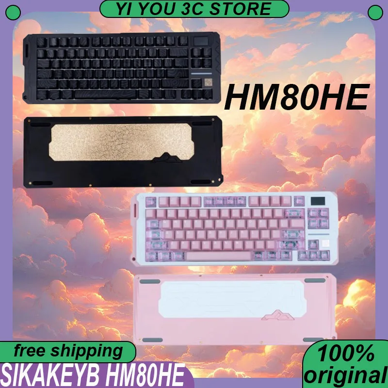 

SIKAKEYB HM80HE Esports Keyboard Wired Magnetic Axis CNC Aluminum RGB Jiadalong Axis PC Esports Laptop Gaming Keyboards