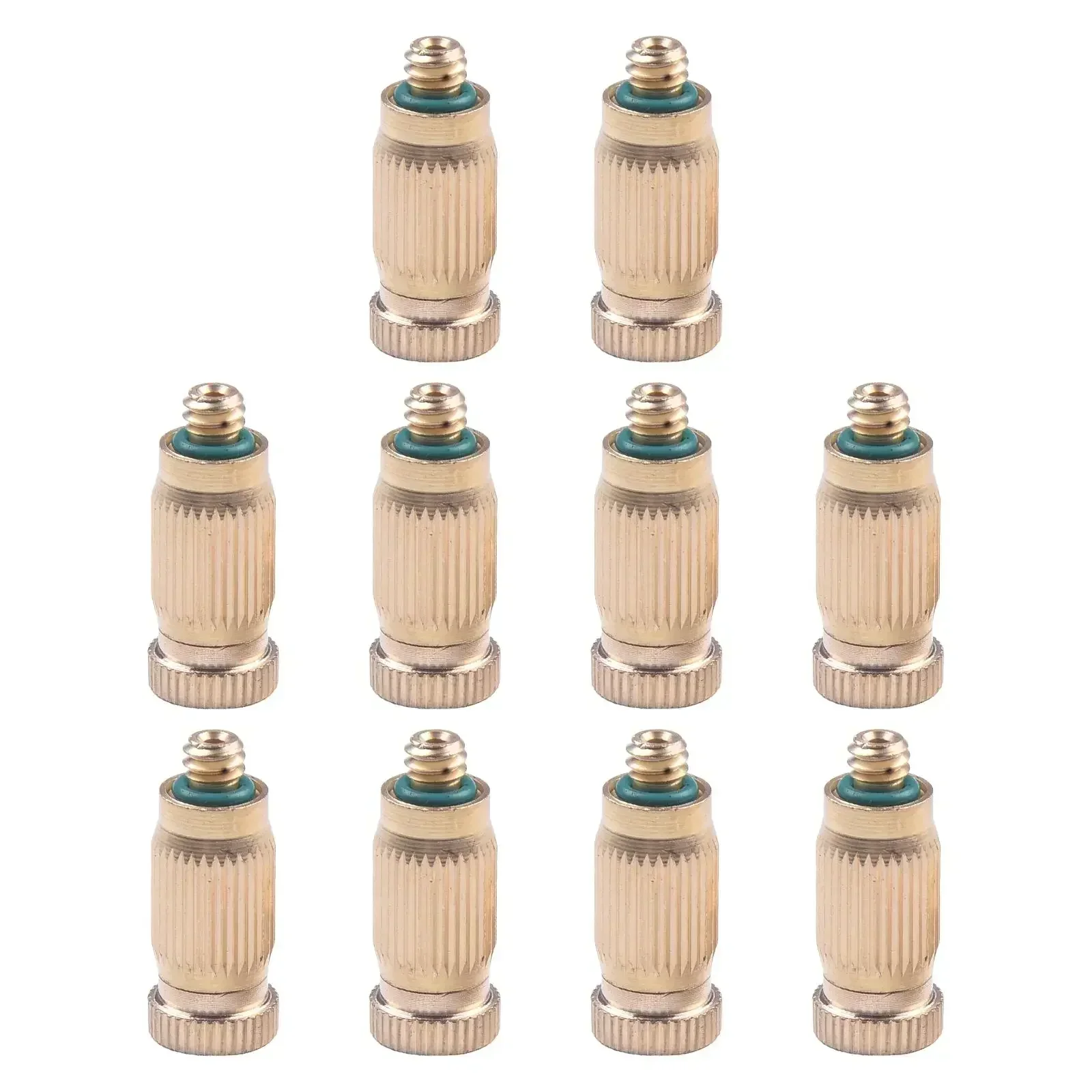 

10PCS Brass Misting Nozzle Spray Head Patio Outdoor Misting Cooling Gardening Tools Replacement Garden Power Tool Parts