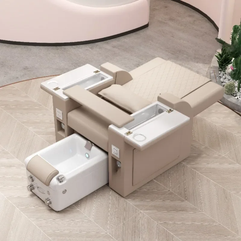 Silla reclinable cosmética para pies, camilla para cuidado estético de uñas, Spa, lavabo, cama, pedicura, pestañas, Camillas, Masaje profesional