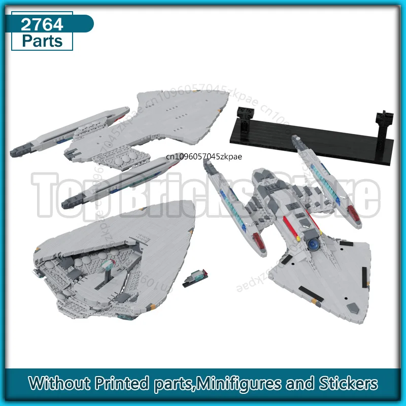 

Space Battle Movie Moc Building Blocks USS Prometheus NX-59650 Starfighter Model Technology Diy Assembly Creative Toys Xmas Gift