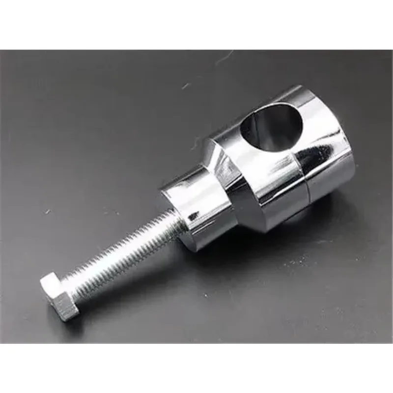 Universal Motorcycle Chrome Round 7/8'' Handlebar Riser for Harley Honda Kawasaki Cafe Old School CB