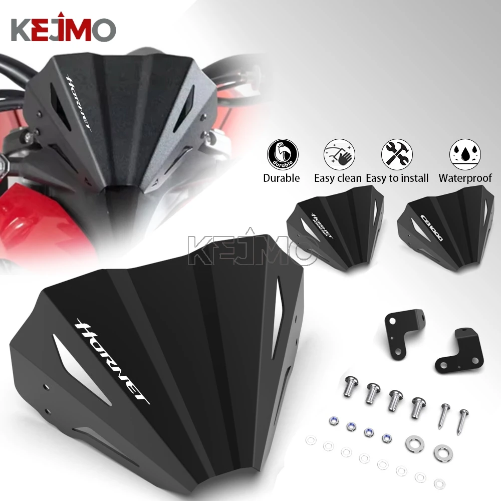 

Motorcycle Black Windshield Aluminum Sport Windscreen Visor Deflector For HONDA CB 1000 Hornet 1000 SP 2024 2025 2026 CB1000 cb