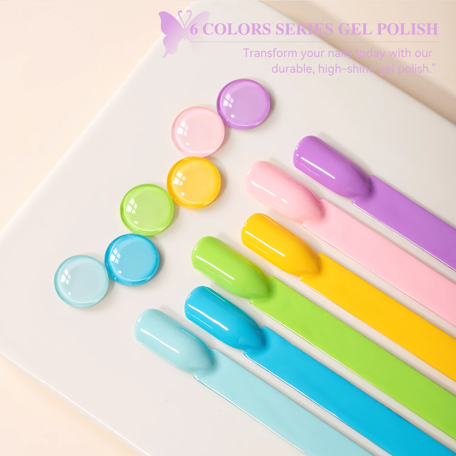 Vendeeni المهنية مسمار المورد عينة مجانية خدمة 6 ألوان هلام مسمار البولندية جمع TPO هيما الحرة OEM مخصص هلام البولندية #4