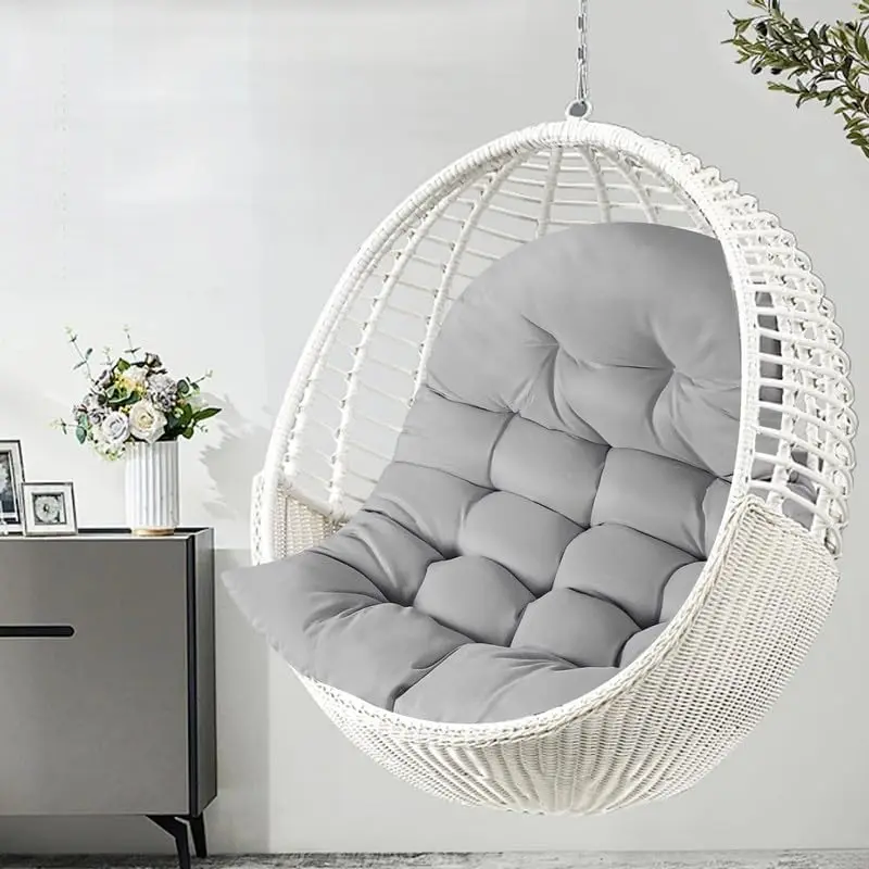 80cm ×120cm Thicken Egg Chair Cushion Replacement, Outdoor Hammock Swing Chair Cushions, Hanging Wicker Basket Seat Pad