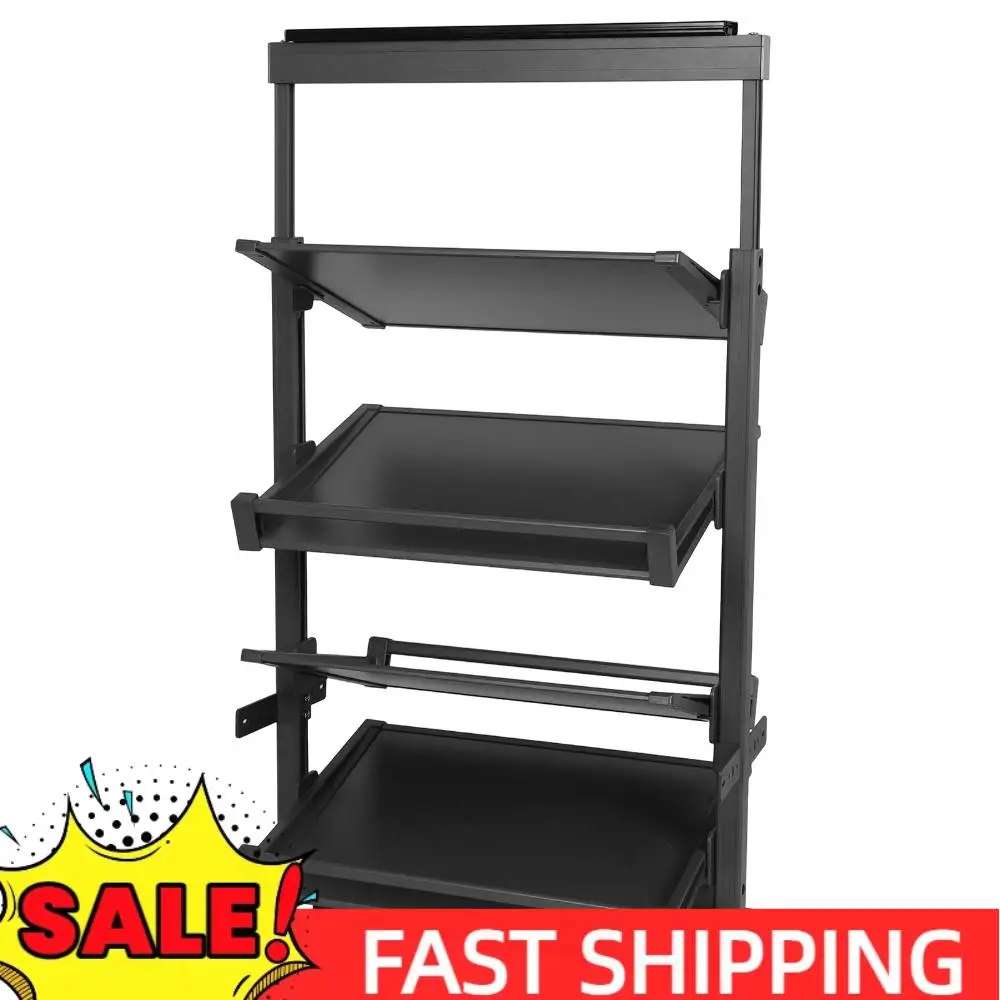 

4-х уровневая выдвижная вертикальная полка-органайзер, регулируемая высота, выдвижная металлическая штабелируемая полка для обуви для небольшого шкафа в спальне