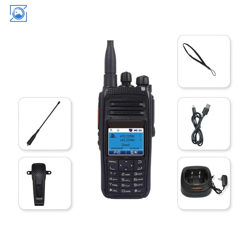 

3KM DM-R89 3000CH DMR Radio Handheld Transceiver VHF UHF Dual Band with Call Recording
