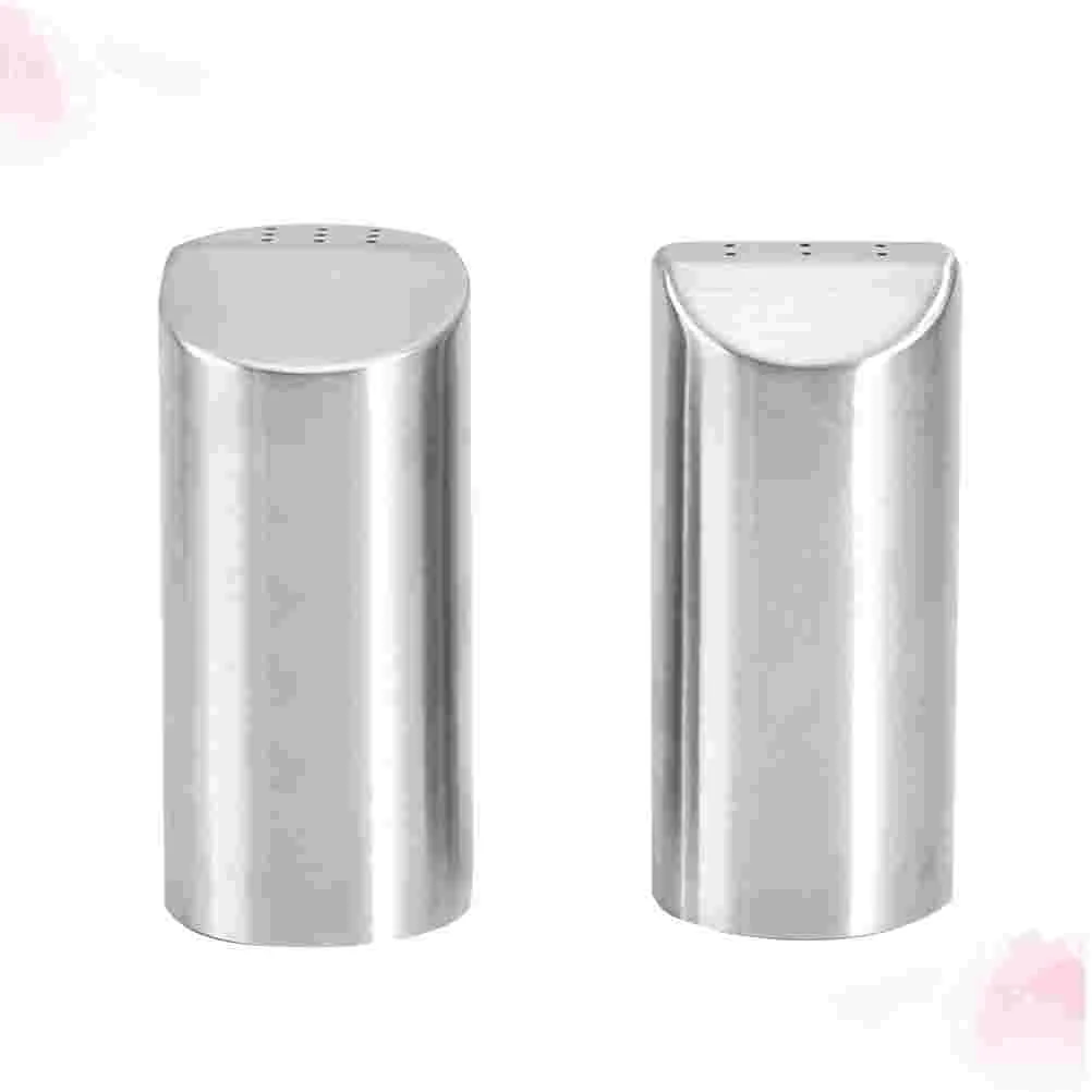 

2pcs Stainless Steel Pepper Shaker Salt Seasoning Can Storage Container Kitchen Storage Bottles Seasoning Box(9 Hole Bottle A +