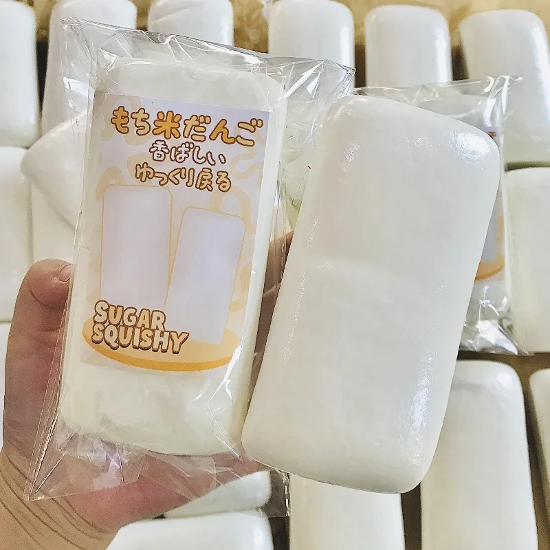 Squishy Rice Cake Strips Fidget Toys Super Wet Soft Food Squeeze Toy Sticky Slow Rebound Stress-relief Toy Model Hand Relax Gift